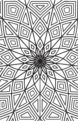 Coloring page Tall Design 1