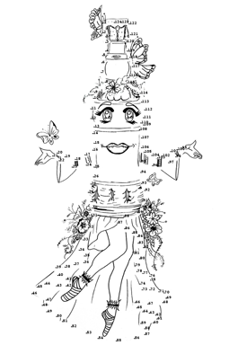 Coloring page Ivy Bien connect the dots
