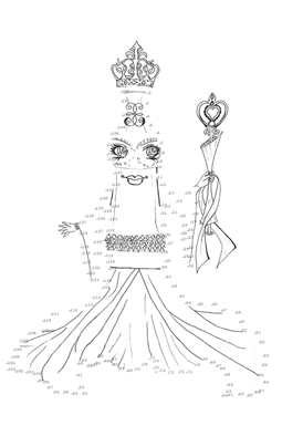 Coloring page Josephine Boteille connect the dots