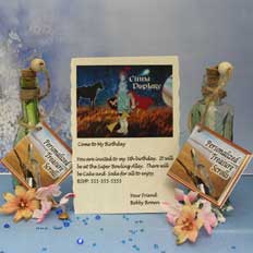 Message in a bottle birthday scroll